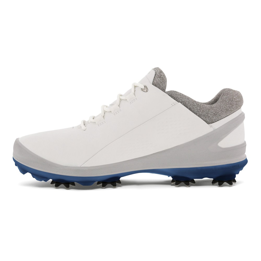 ECCO Mens Golf Shoes White - Biom G3 Cleated - INO-745309